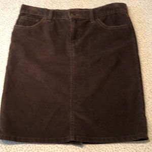 GAP chocolate brown corduroy skirt. Size 4